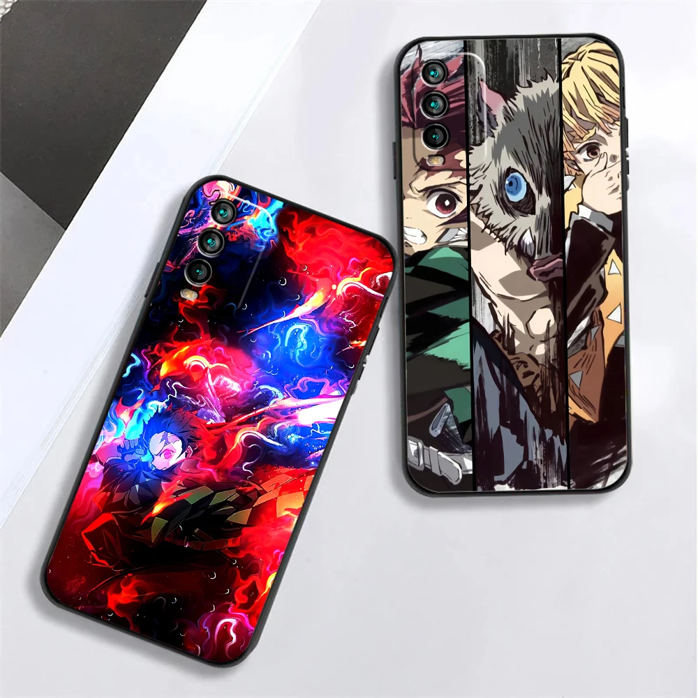 

Japan Anime Demon Slayer Phone Case For Xiaomi Redmi Note 9 10 Pro MAX 5G 9T 9 9i 9AT 9A 9C Funda Carcasa Soft Cartoon Backcover