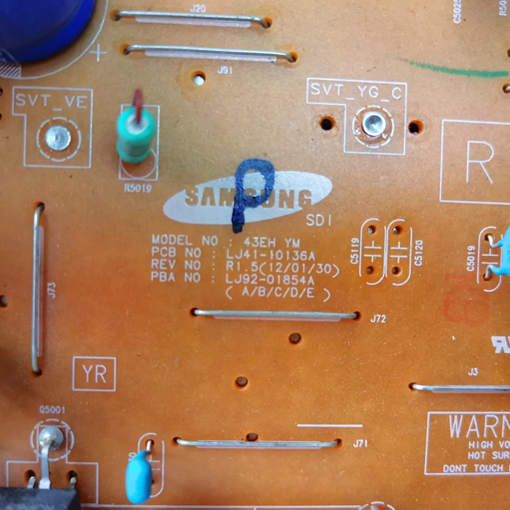 Plasma TV Y-SUS Board 43EH YM LJ41-10136A LJ92-01854A For PN43E450A1F PS43E490B1K PS43E450A1W PS43E490B2R PS43E450A1R Y Board