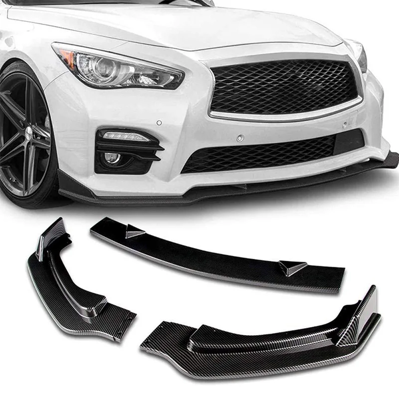 Автомобильный передний бампер спойлер для Infiniti Q50 2014-2017 сплиттер бампера из