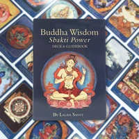 buddha wisdom sbakti power oracle deck cards with guidebook oraculos in english table games for home party 50 cards tarot wayta