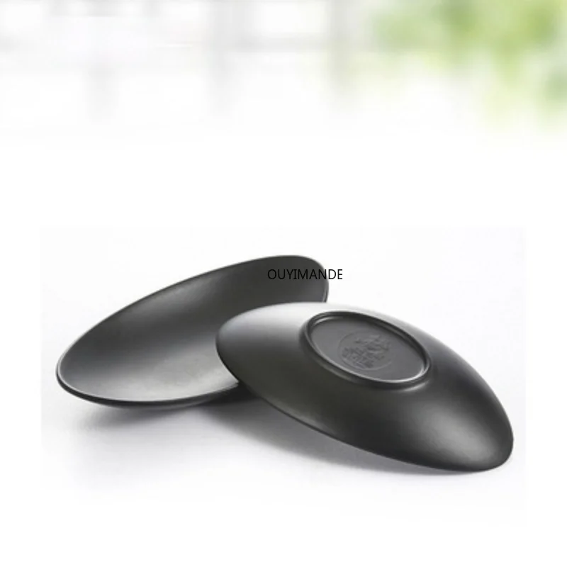 Овальный черное кольцо блюдо лоток для ювелирных изделий ключей Органайзер