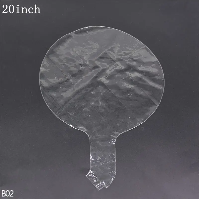 B02-5pcs 20inch 5 шт. в партии, 18/20/24/36 дюймов; Ремешок из прозрачного пвх воздушные гелиевые шары для DIY Одежда для свадьбы, дня рождения ко Дню Святого Валентина Рождественские украшения - Цвет: B02-5pcs 20inch