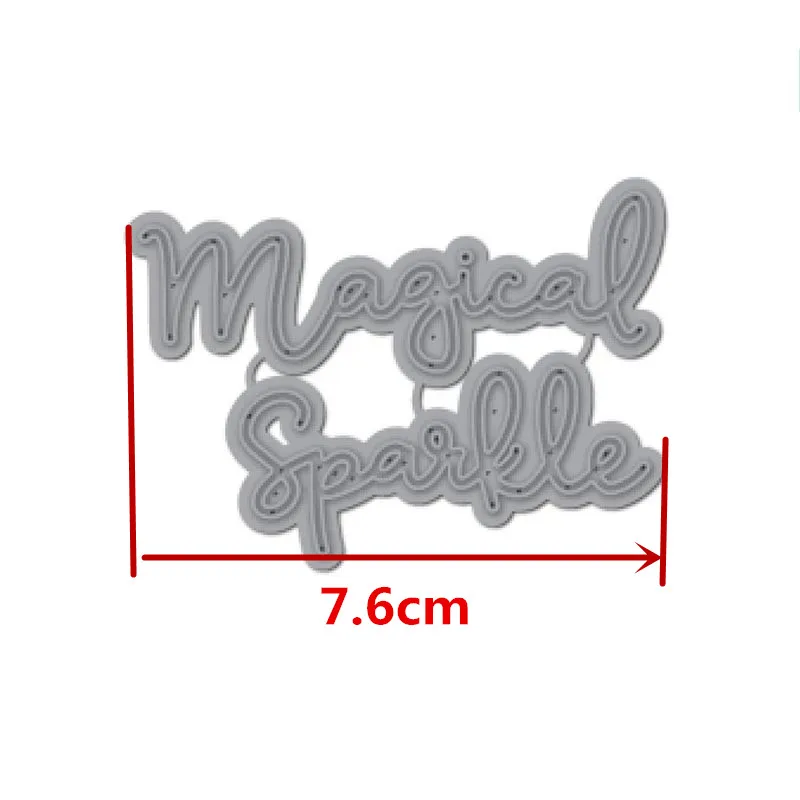 Волшебные металлические Вырубные штампы Word для скрапбукинга и изготовления карт