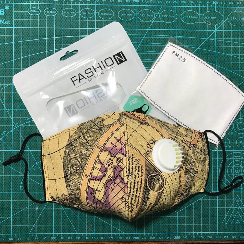 

F.N.JACK Masks Nose mask filter Face mask fashion Steampunk accessories Bamboo Fiber Camouflage Cotton mask