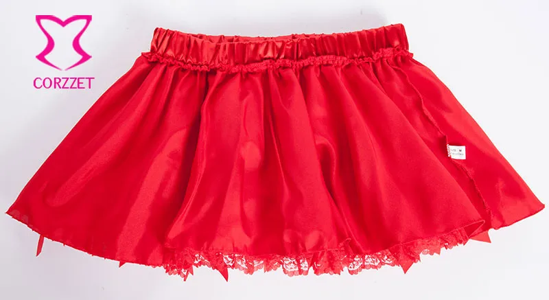 Черное Атласное Бальное платье с бантом мини юбка сексуальные готические юбки из