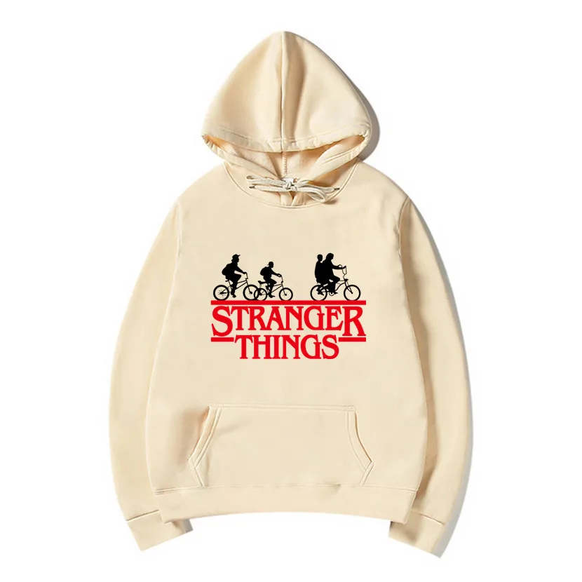 Мужская толстовка с капюшоном и принтом очень странные дела | одежда