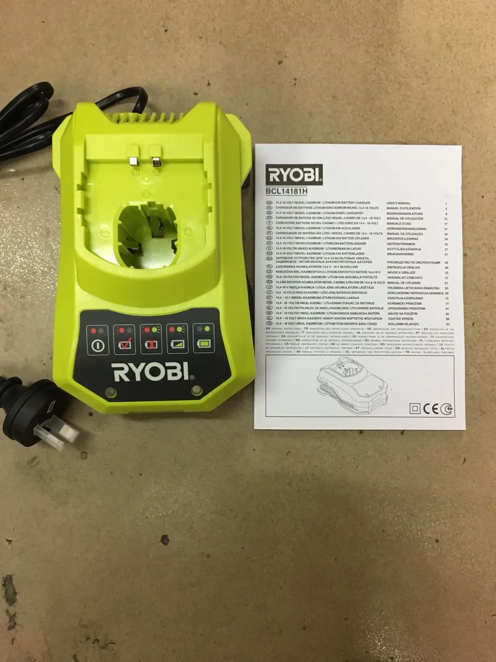 RYOBI 14 4 18v зарядное устройство 220V оригинальное используемый продукт|Аксессуары