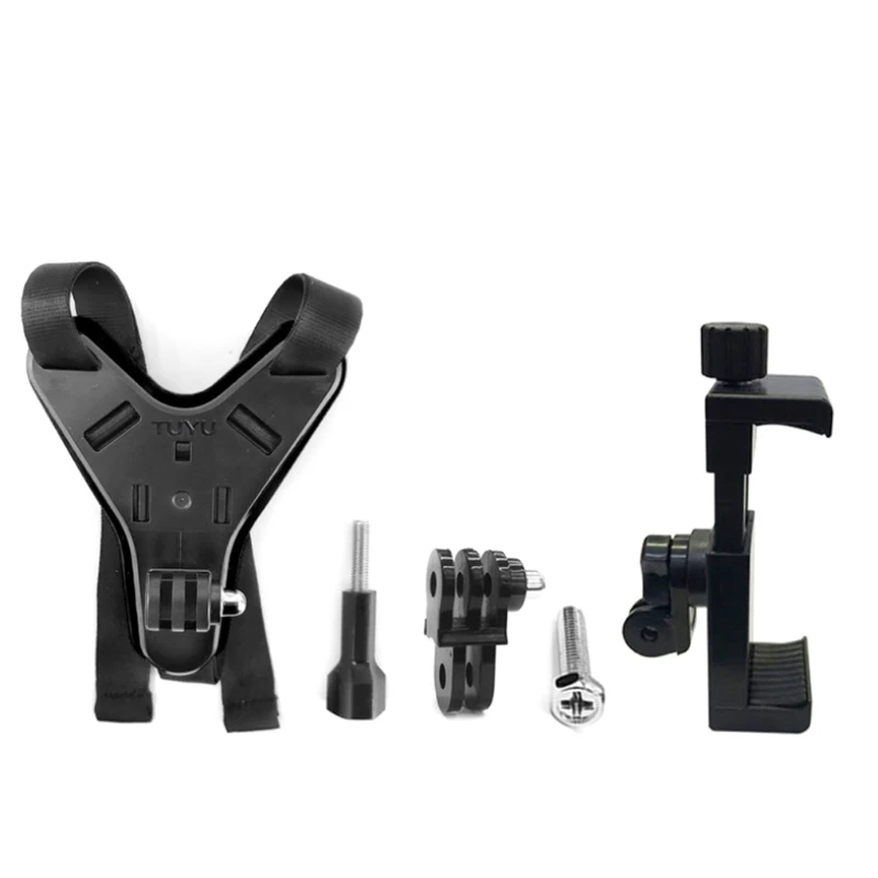 

Moto Mountain Dog Action Camera Recorder Ride Mount Stand Holder Stable Motorcycle Helmet Chin Mobile Phone Holder Stand