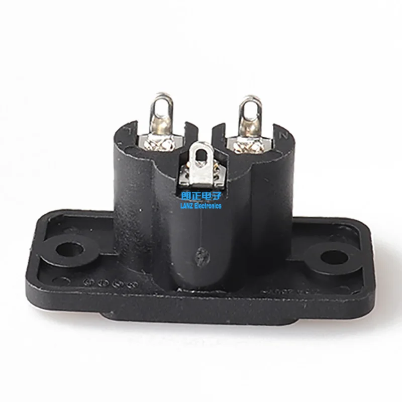 LZ-6-3S1S1 IEC C6 Тип AC Разъем питания Микки Маус розетка Слива три ядра карты с ушным винтом фиксированной