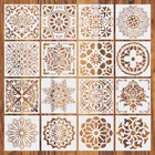 Трафареты для мандалы, 15 х15 дюймов, 4 шт.