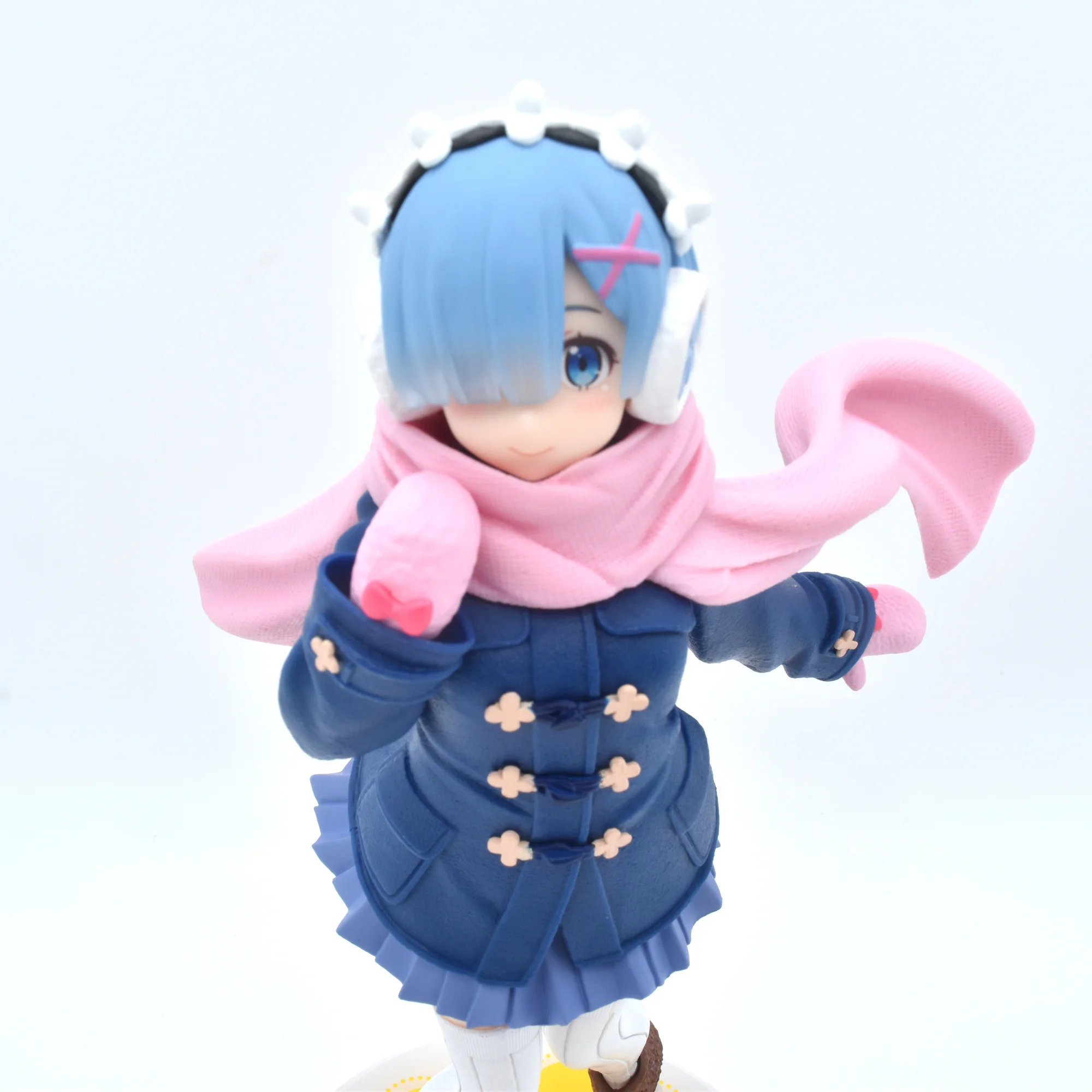 

Original Taito Cute Anime Figure Re Zero Start Life In Another World Rem Winter Wear Ver. Figure PVC Model Doll Toys