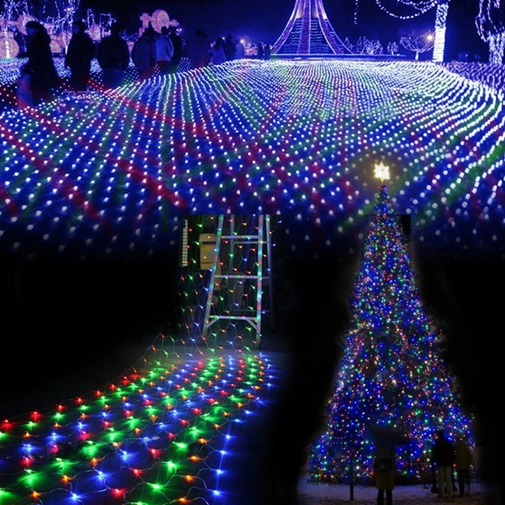 Рождественская гирлянда светодиодная в виде сетки для Дня святого Валентина