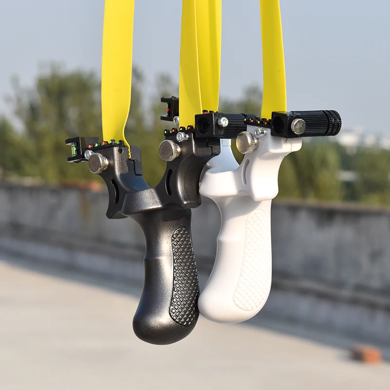 

Высокоточная лазерная Рогатка для прицеливания Используйте плоскую резиновую ленту стрельба из рогаток искусственные игры для взрослых