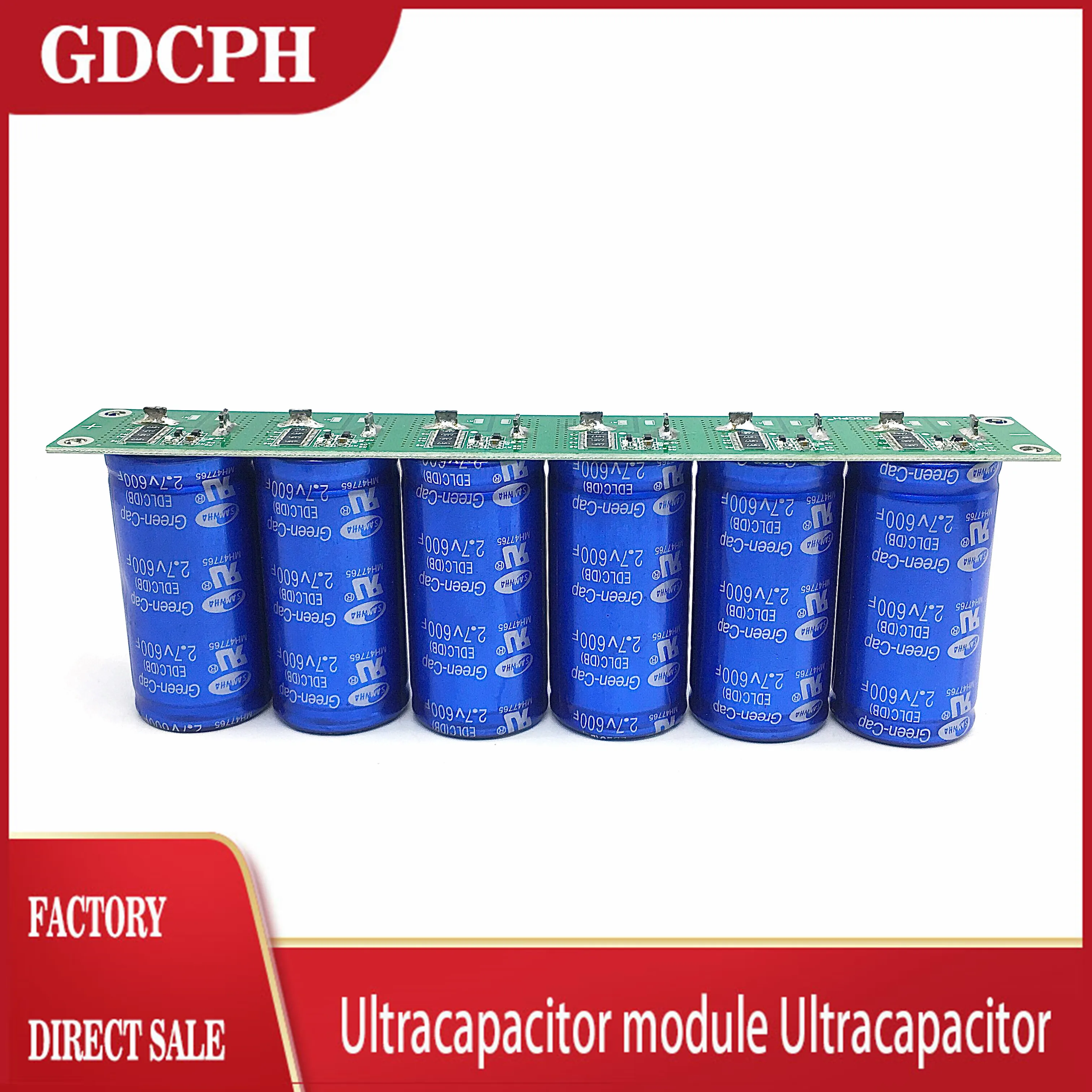 

SAMWHA Green-Cap 2.8v600f Super Farah Capacitor Battery Module 16v100f Automobile Startup Rectifier Protection Battery 16V83F