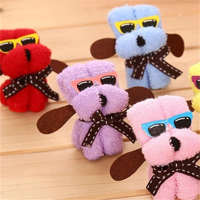 10 шт. мультяшная микрофибра полотенца плотная Горячее предложение собака торт