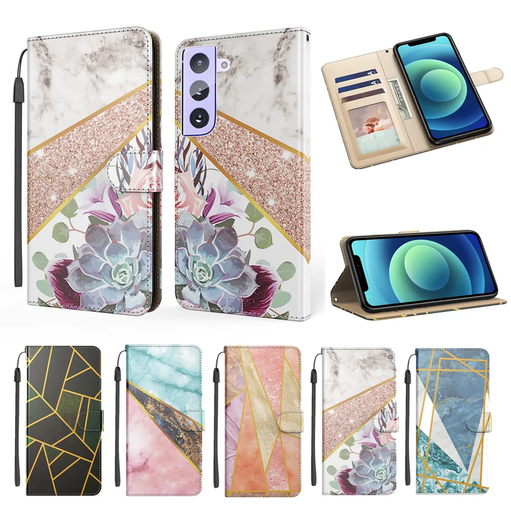 

Leather Wallet Case for Samsung Galaxy S21 S20 FE A72 A52 A42 A32 A12 A71 A51 A41 A31 A11 A40 A30S A10E Flip Card Holder Cover