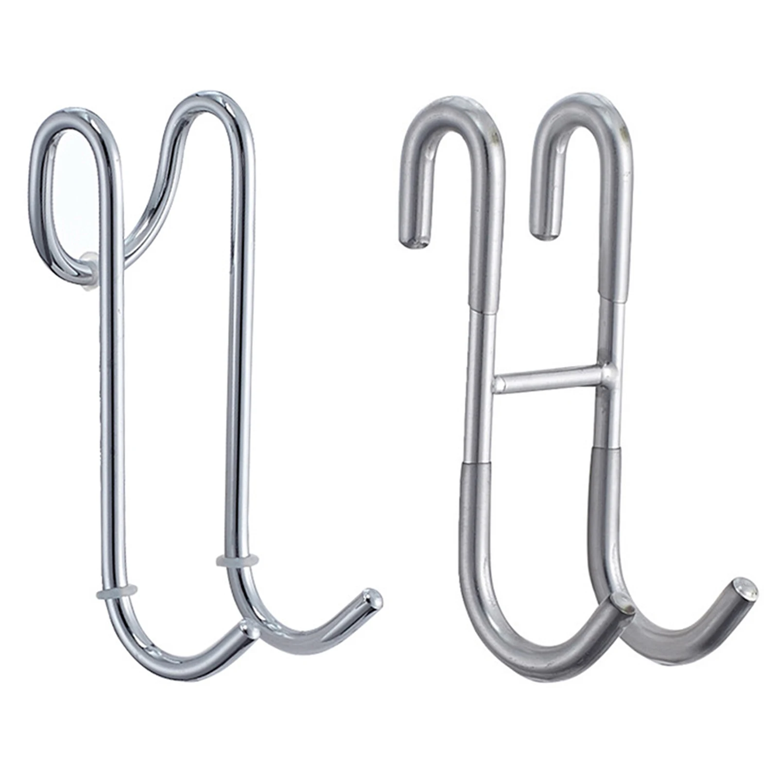 

1PC Stainless Steel Shower Hooks Glass Door Shower Hook Lightweight Bathroom Hooks Bath Shower Screen Towel Hanger Shower Door