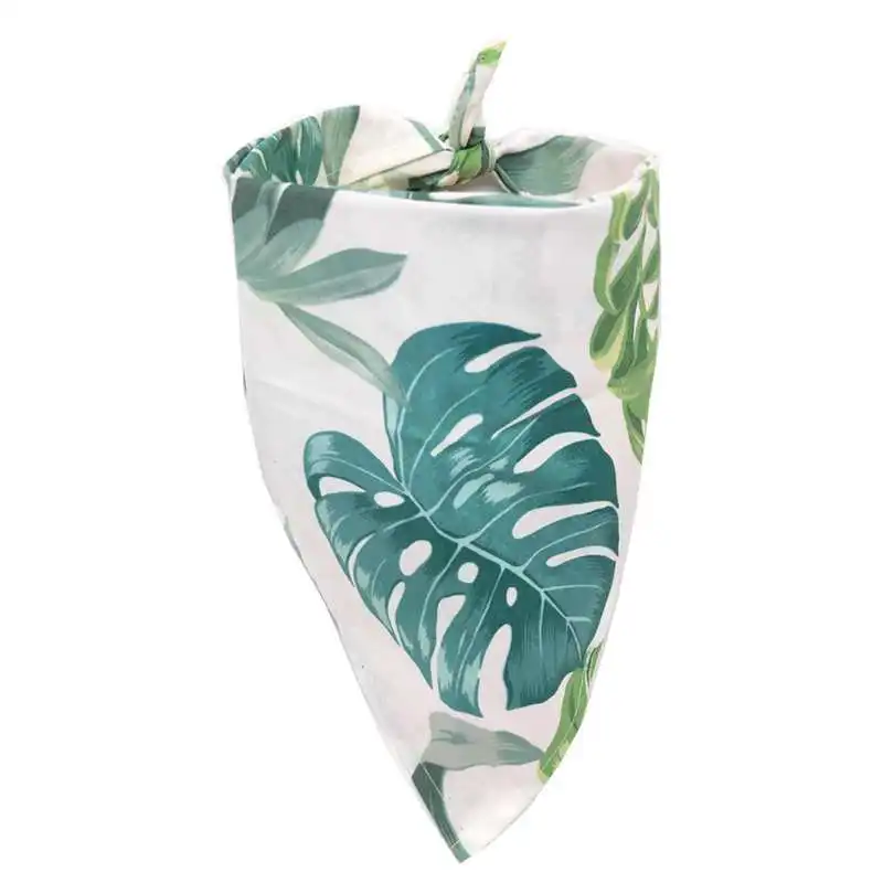 Бандана бабочка для собак летняя моющаяся с принтом в виде фламинго птицы