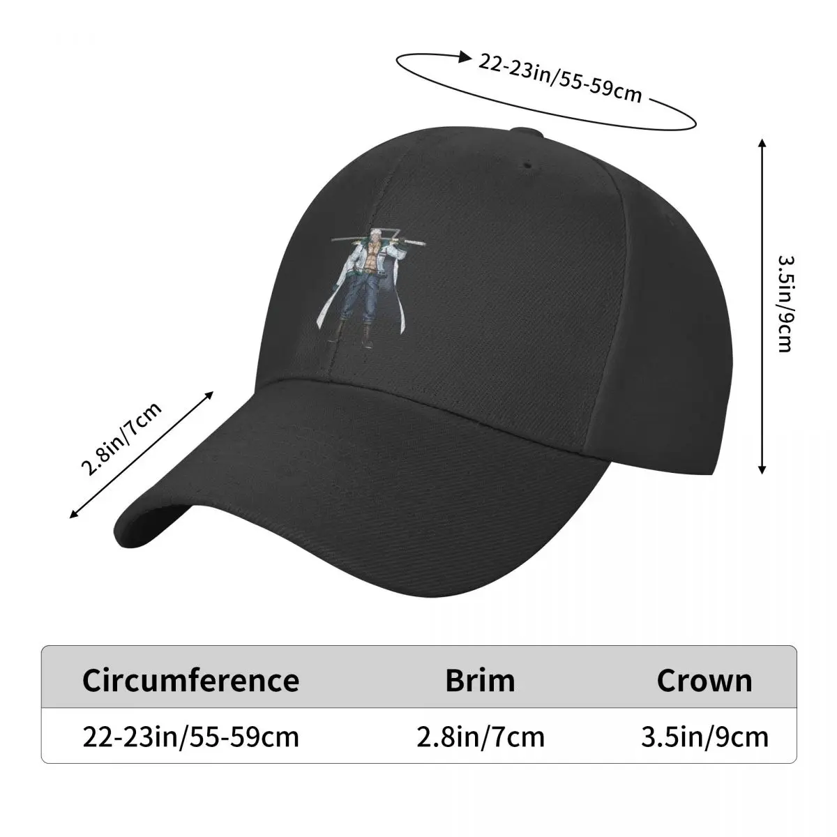 

One Piece Baseball Caps unisex Adjustable Baseball Caps for men and women
