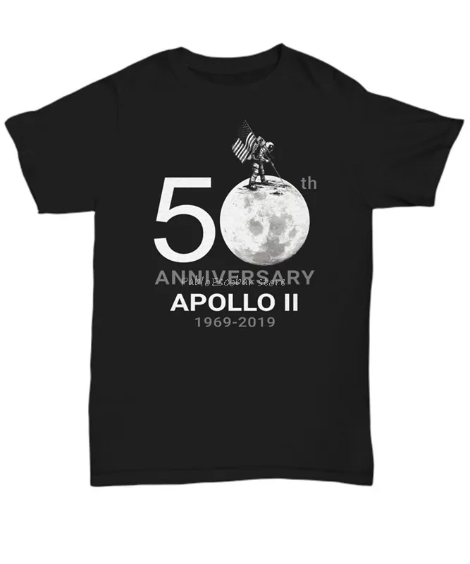 

Apollo 11 50Th Anniversary Moon Landing Shirt Astronaut - Unisex Tee Retro O Neck Tee Shirt male brand tshirt