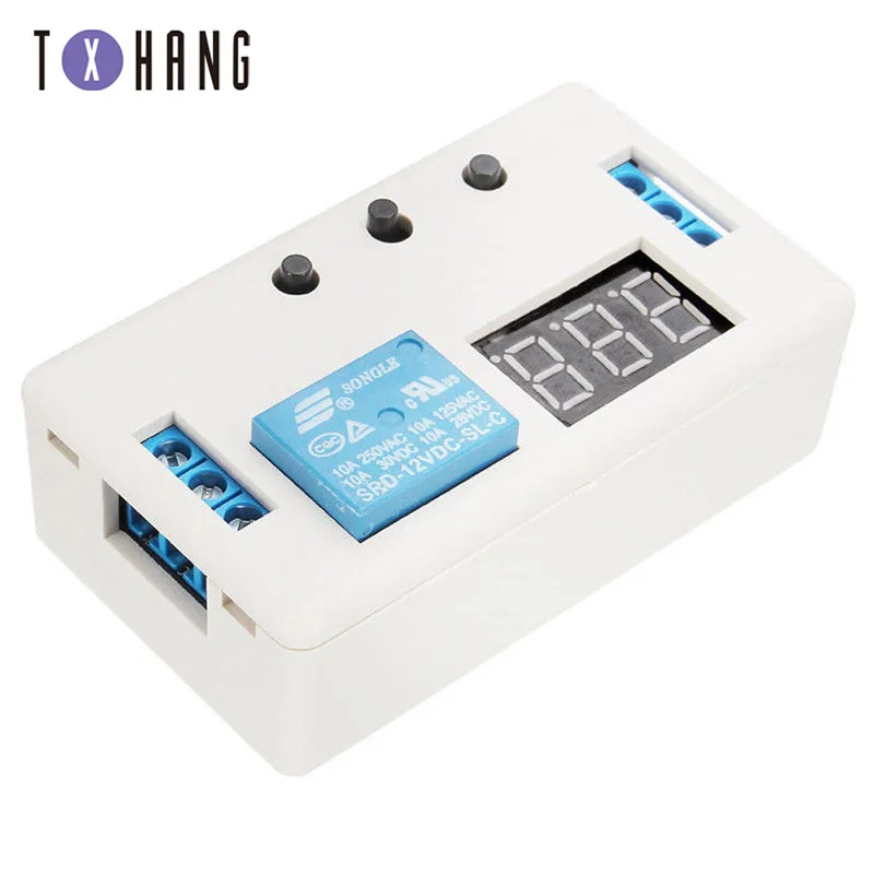 Плата релейного модуля с цифровым светодиодный ным дисплеем и временной