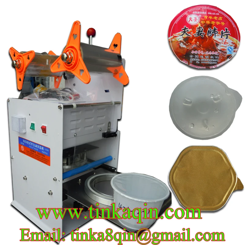 FGJ-Y1-1 semi-automatic capping machine Milk tea sealing Jelly plastic box tray cup Sealer Packing Machi | Бытовая техника