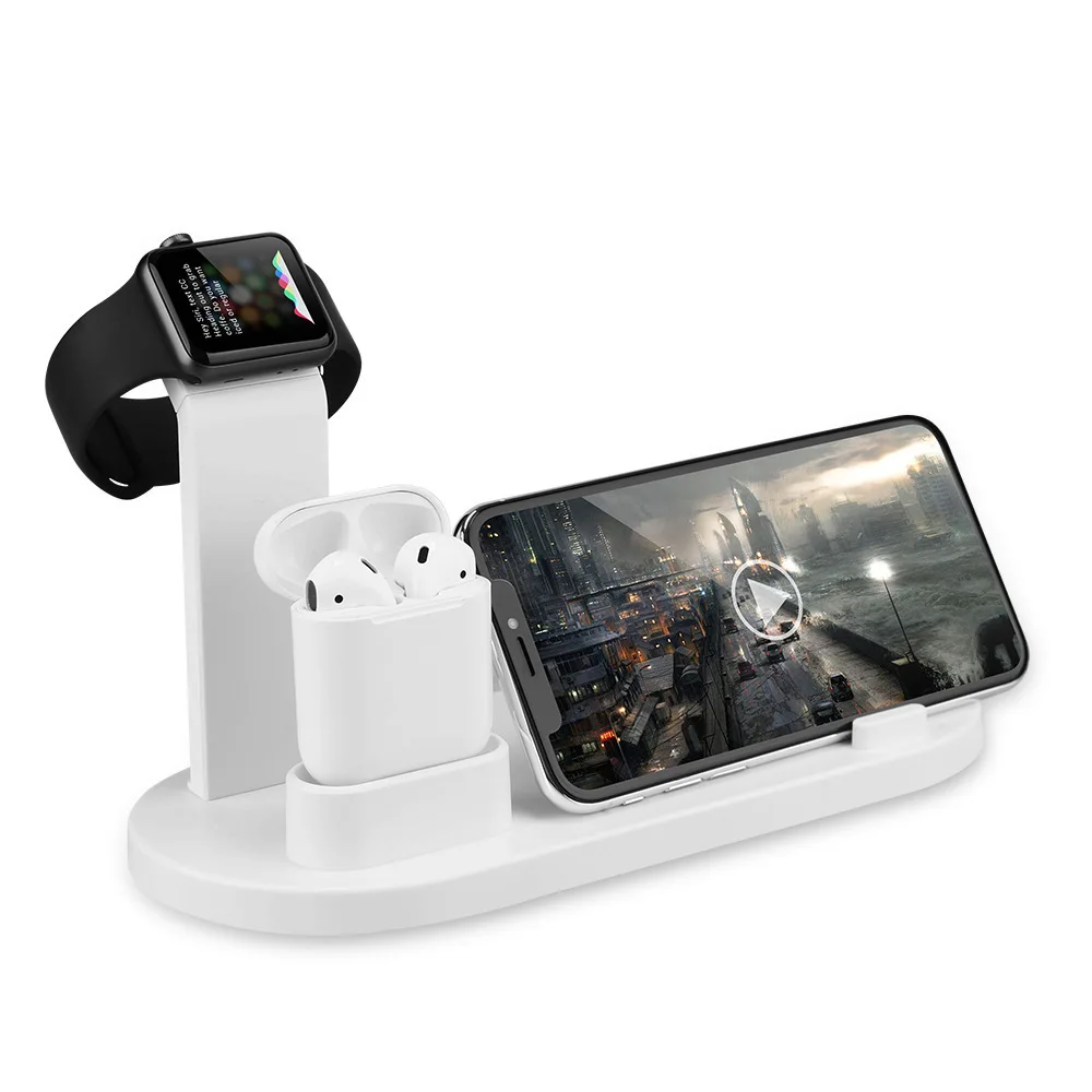 

New iWatch four one wireless charger is suitable for the apple mobile phone headset watch 10 w multifunction wireless charger
