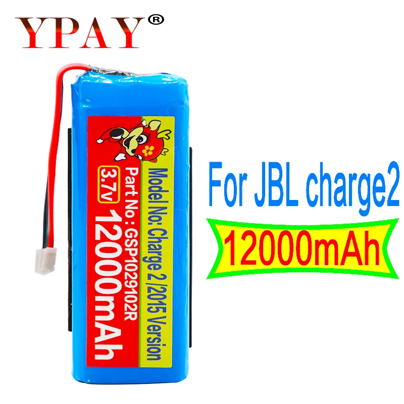 Аккумулятор GSP1029102R для JBL Charge 2 Plus 12000 мАч 3 версии 2015 P763098|Аккумуляторы мобильных