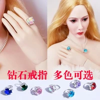 16 scale soldier doll diamond ring model for 12 female action figure toys