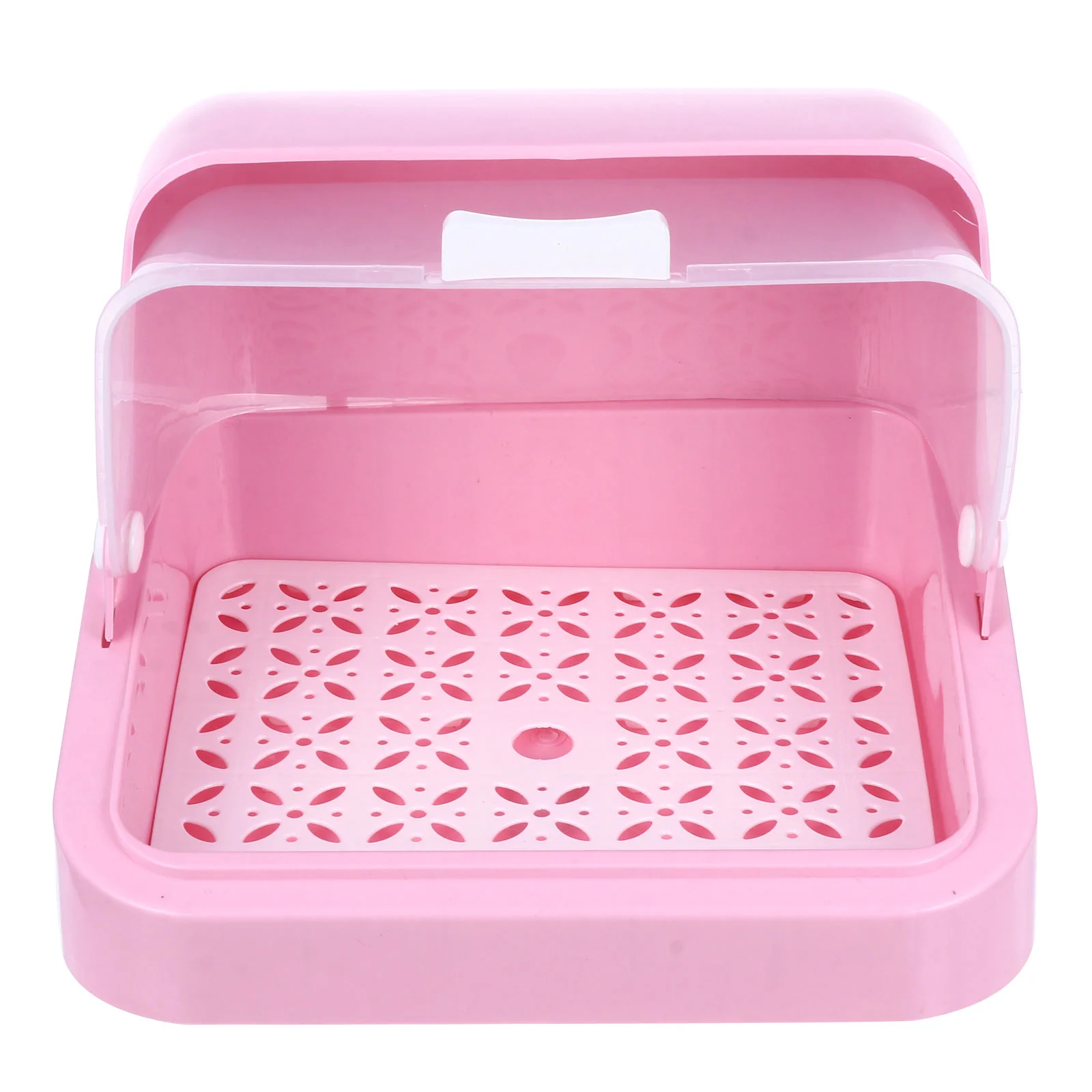 

1Pc Baby Bottle Storage Box Baby Cutlery Storage Container with Draining Tray