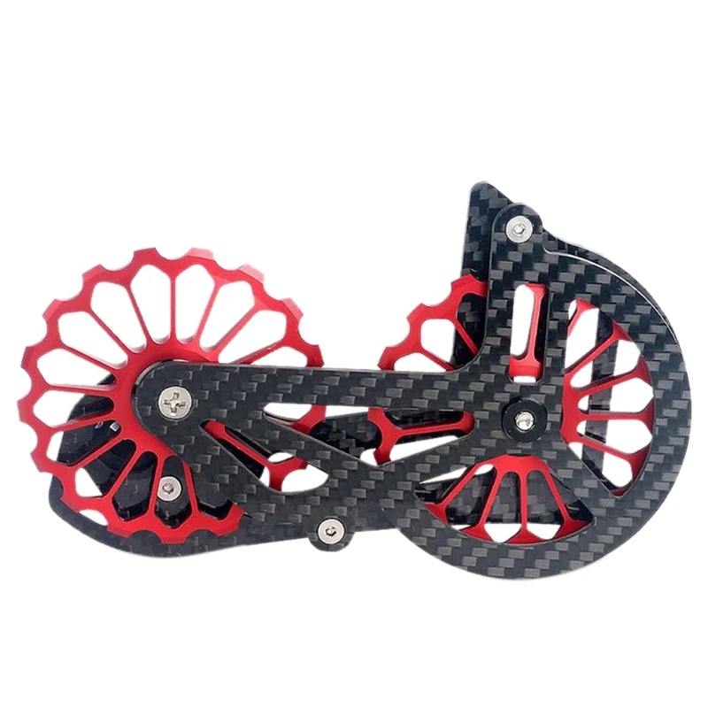 

Bike Derailleur Pulley Wheel Carbon Fiber Rear Derailleur 17T Pulley Guide Wheel for 6800 for Shimano