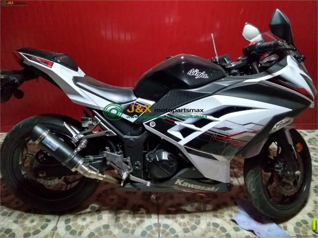 Z250 NinJa300 250R мотоцикл Выхлопная средняя труба + глушитель для Kawasaki 08-15 Ninja 300 13-16 08-12 |