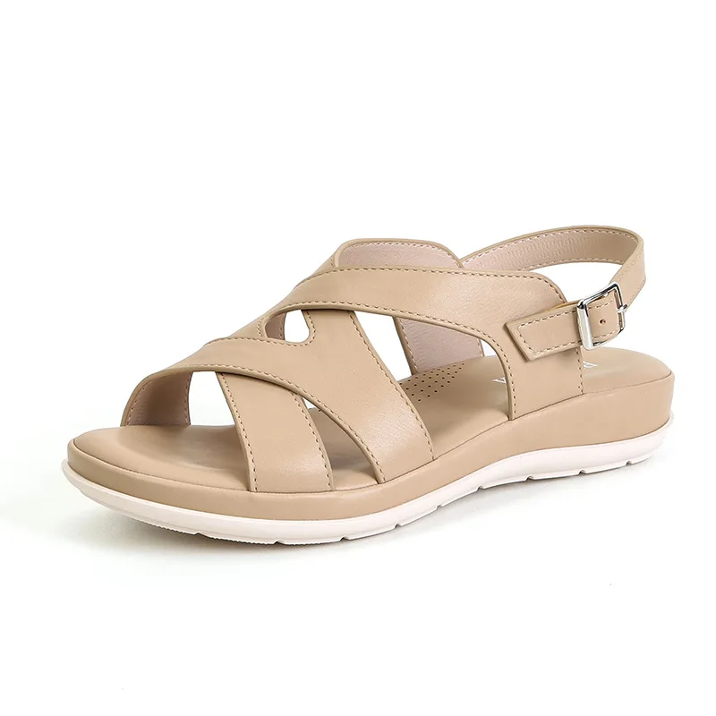 

Female Sandal 2021 Women's Beach Shoes Clogs Wedge Clear Heels Large Size Girls New Flat Comfort Platform Big Low
