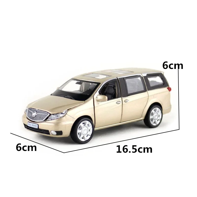 Игрушечный автомобиль Proswon модель 1:32 литый под давлением фургон Buick GL8 MPV со звуком