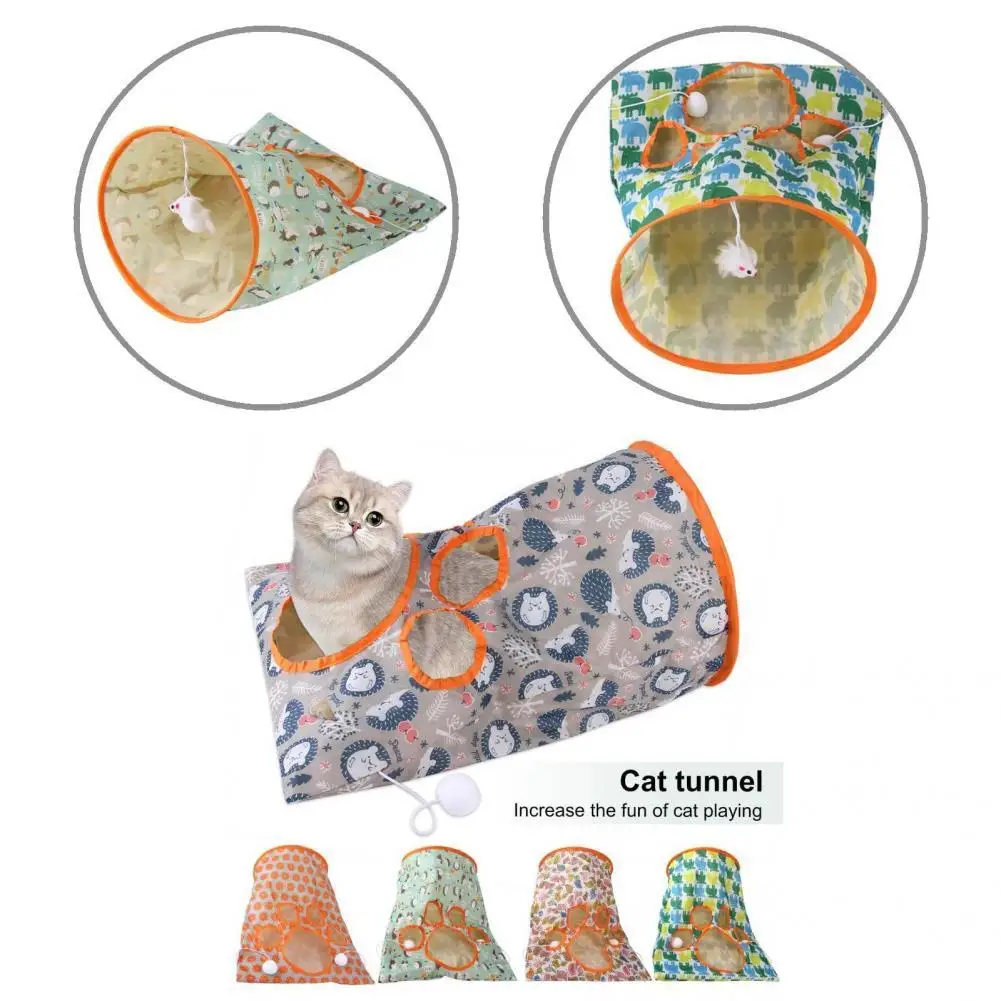 

Safe Durable Cute Pet Cats Tube Toy Eco-friendly Pet Tunnel No Burrs for Kitty