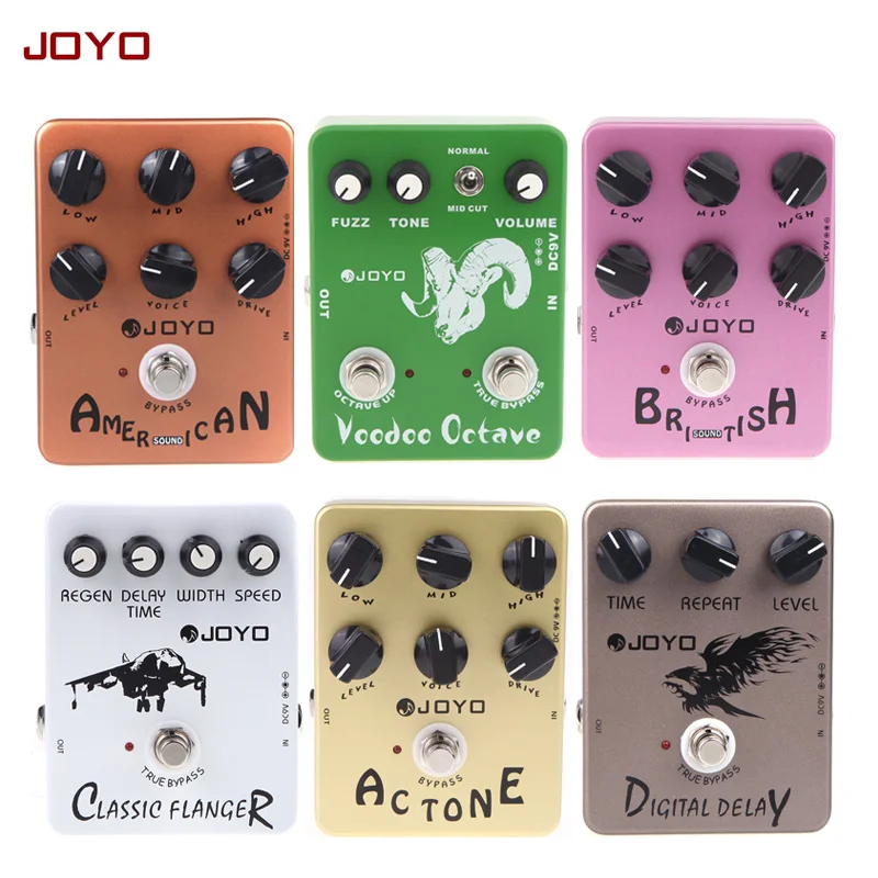 JOYO D-SEED Dual Channel Digital Delay Guitar Effect Pedal American/British Sound Amp Simulator Parts |