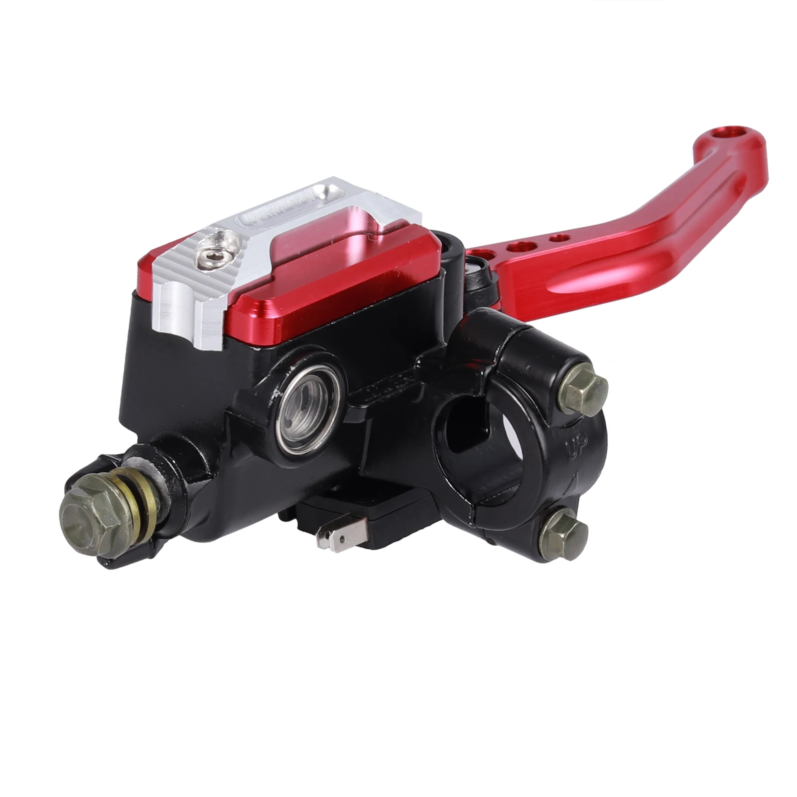 Justech для мотоцикла CNC руль тормоза клатч главный цилиндр рычаг резервуар левый