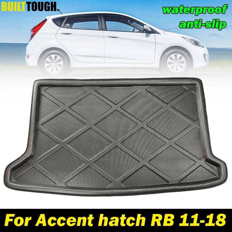 Коврик для багажника Hyundai Accent Solaris Verna Hatchback RB 2012 2017 коврик подкладка груза