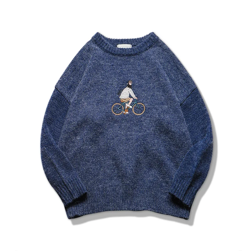 Liketkit мужские повседневные свитера 2019 мужской Однотонный свитер с круглым