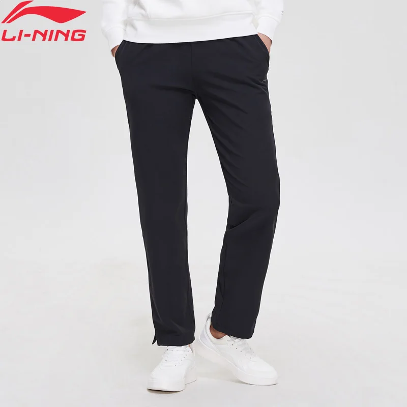 Li-Ning, женские тренировочные брюки, обычный крой, 92% полиэстер, 8% спандекс, удобные спортивные брюки с подкладкой, брюки AYKP014 WKY211