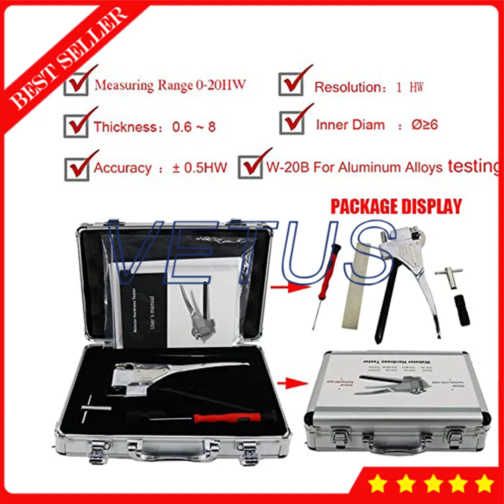 W20B Webster Hardness Tester Metal Portable Measure Aluminum Alloys W-20B | Инструменты