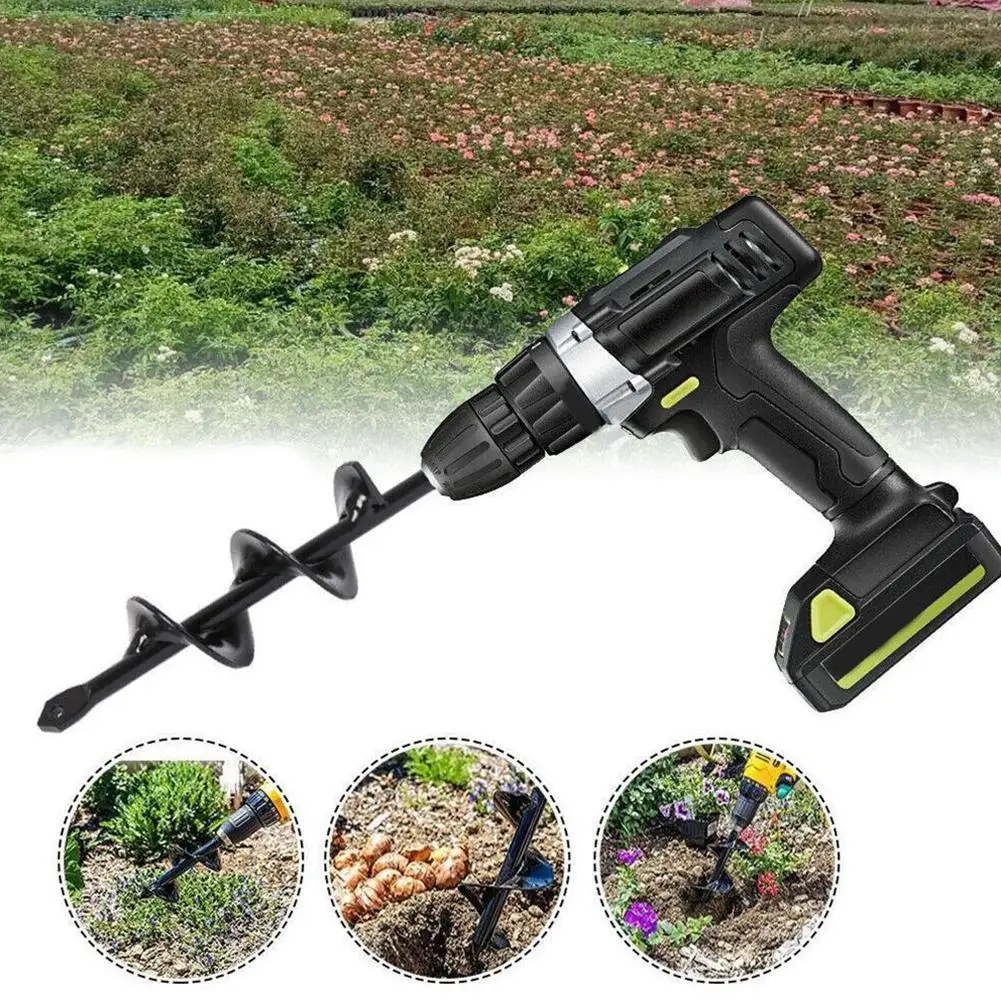 

Drill Tap garden auger flower planter drill bit hex bed planting yard gardening hole digger seedlings shaft L1N2
