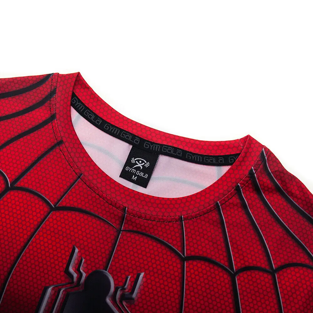 Мужская компрессионная футболка с рукавом реглан и 3D принтом костюм для косплея