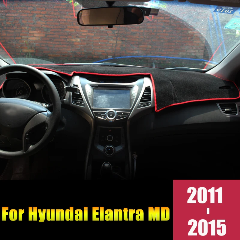 Коврик для приборной панели автомобиля Солнцезащитный коврик коврики Hyundai Elantra MD