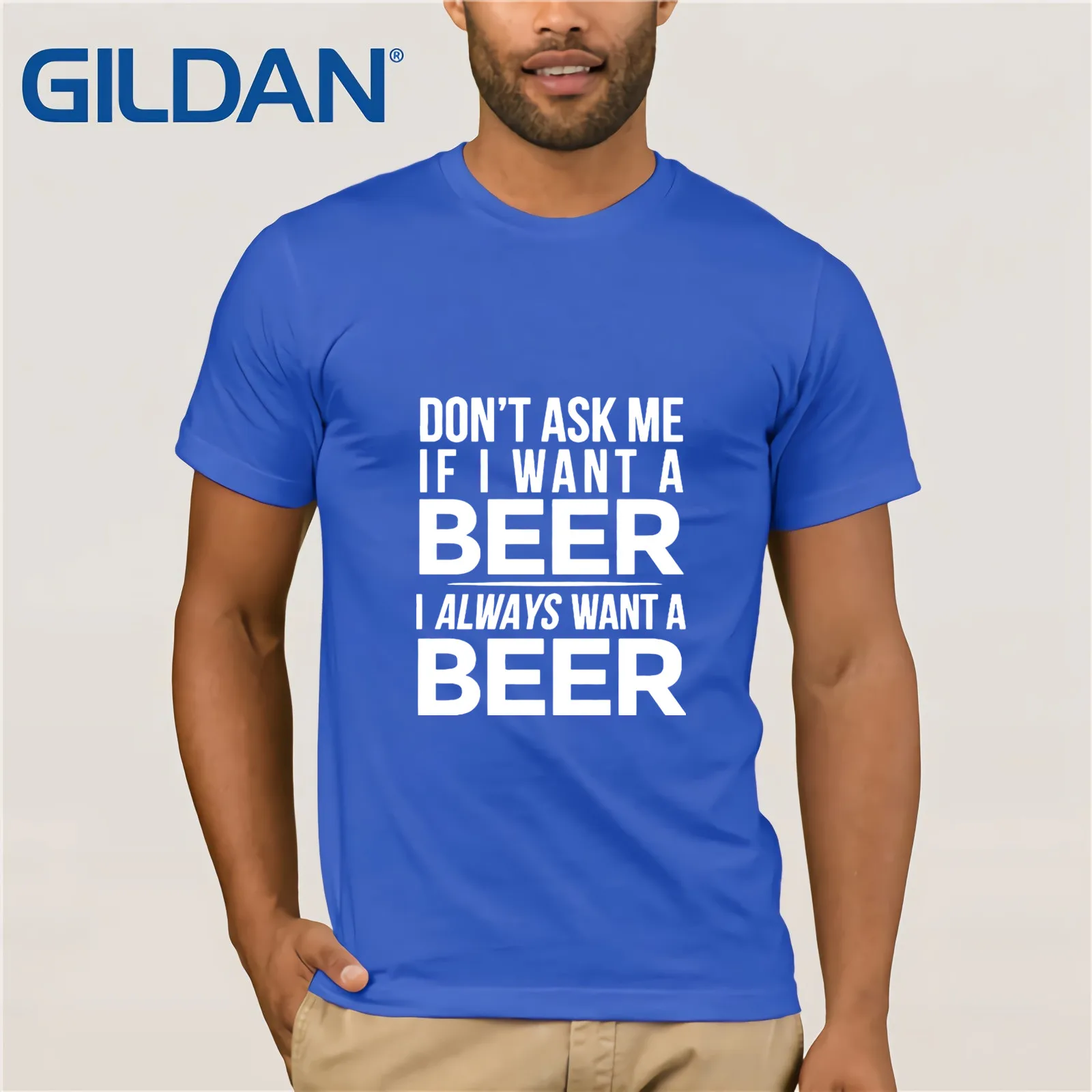 Не спрашивайте меня хотите ли я пиво мне всегда нужна футболка с пивом 2019 Мужская