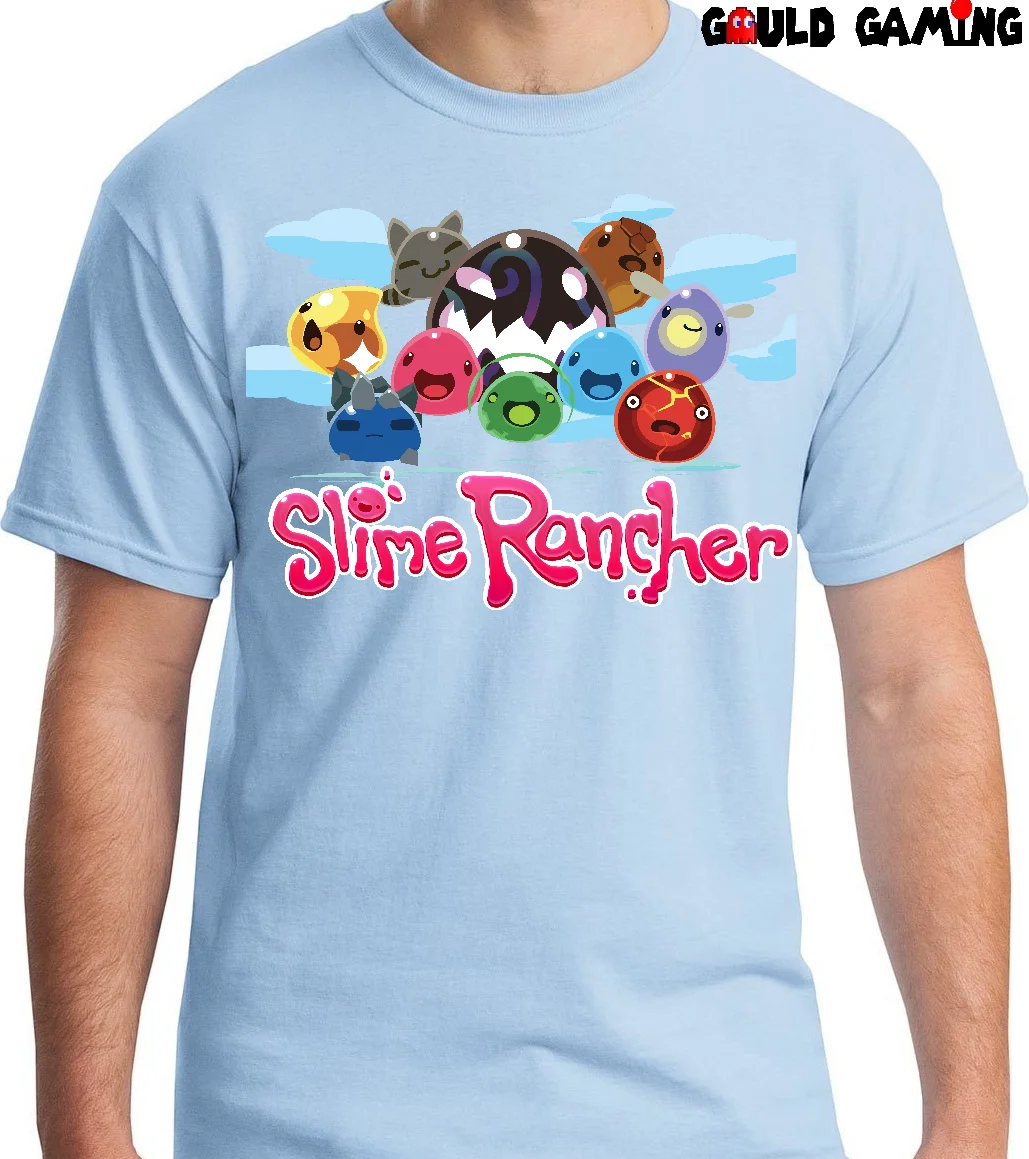 

Slime Rancher T-Shirt Unisex Mens Adult Cotton Slimes Tarr Video Game Cartoon t shirt men Unisex New Fashion tshirt