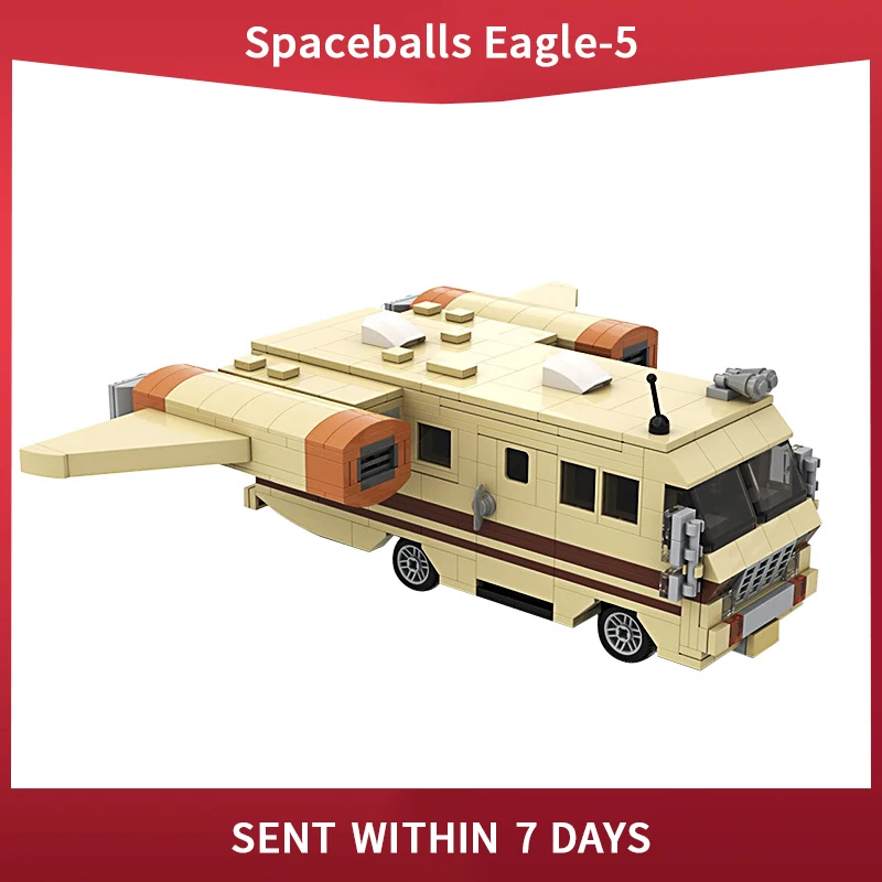 

Коллекция фильмов кирпичи MOC-37608 Spaceballs моделирование Орел-5 Сатурн модель автомобиля строительные блоки игрушка "космический корабль" для де...