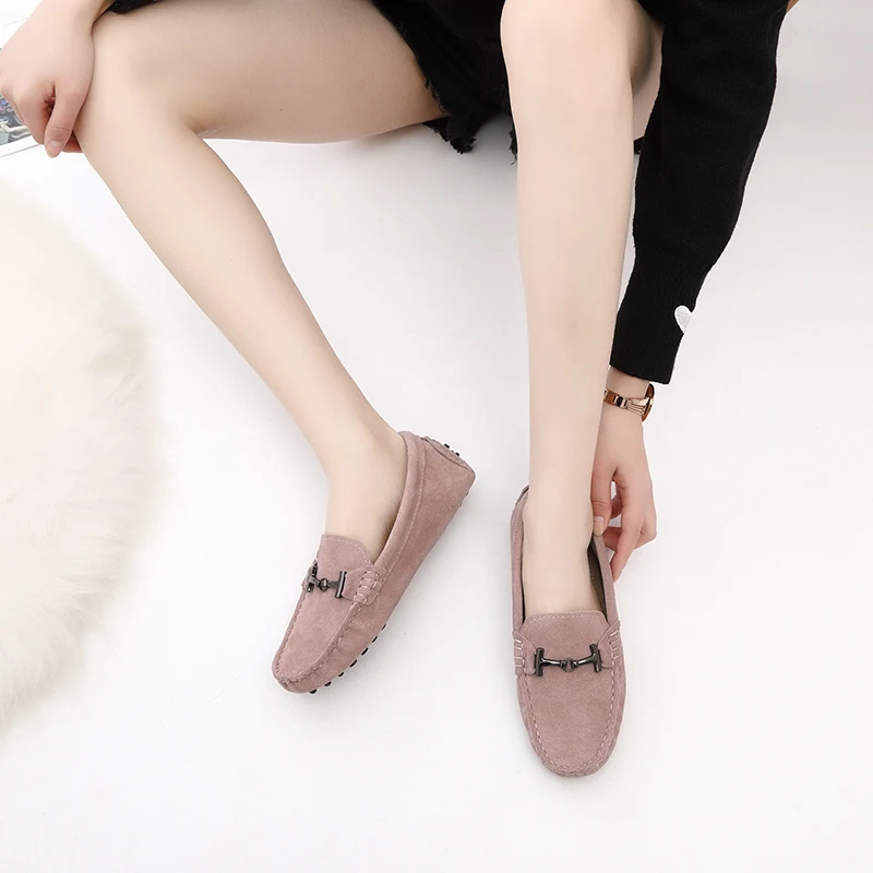 Shoes Women 2023 New Brand Women Genuine Leather Flats Casual Female Moccasins Spring Summer Lady Loafers Women Driving Shoes