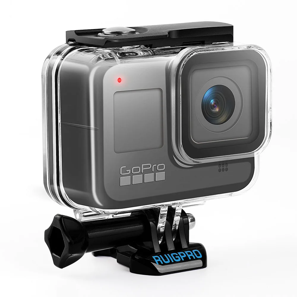60 м подводный водонепроницаемый чехол для GoPro Hero 8 защитный Корпус черный