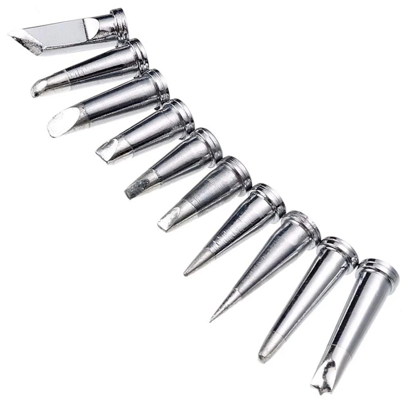 

GTBL 10Pcs Durable Soldering Tip Set for Weller WSD81 WD1000 WSP80 WP80 LT Soldering Station